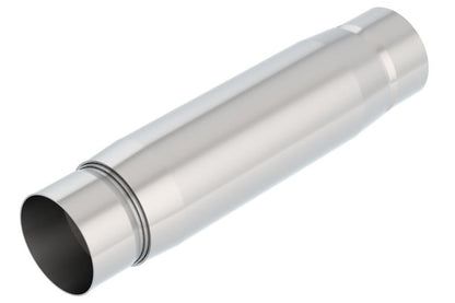 Borla CrateMuffler Resonator Option 3in Center/Center 3.5in Round x 10in - Null Sound Center/Center-Muffler-Borla