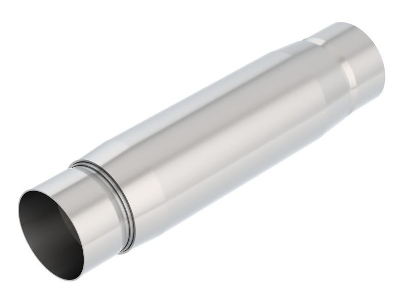 Borla CrateMuffler Resonator Option 3in Center/Center 3.5in Round x 10in - Null Sound Center/Center-Muffler-Borla