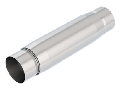 Borla CrateMuffler Resonator Option 3in Center/Center 3.5in Round x 10in - Null Sound Center/Center-Muffler-Borla
