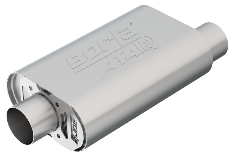 Borla CrateMuffler SBC Hot 350/383 3 inch Offset/Center 14in x 4.35in x 9in Oval Muffler-Muffler-Borla