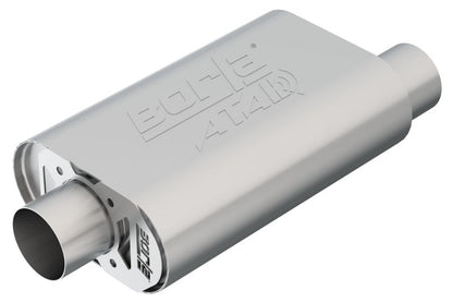 Borla CrateMuffler SBC Hot 350/383 3 inch Offset/Center 14in x 4.35in x 9in Oval Muffler-Muffler-Borla