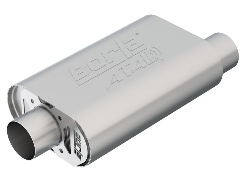Borla CrateMuffler SBC Hot 350/383 3 inch Offset/Center 14in x 4.35in x 9in Oval Muffler-Muffler-Borla