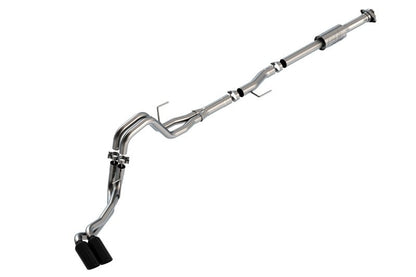 Borla F-150 2021 2.7L/3.5L 4dr CC SB EC STB Lari/King R/Plinum/LTD 3/2.25 DSE CB AK BLK CHR Tips-Catback-Borla
