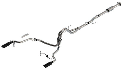 Borla F-150 2021 2.7L/3.5L 4dr CC SB EC STB Lari/King R/Plinum/LTD 3/2.25 SRE CB AK BLK CHR Tips-Catback-Borla