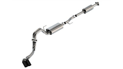 Borla F-150 2021 2.7L/3.5L 4dr CC SB EC STB Lar/KingR/Plnm/LTD 3/2.25 DSE CB Touring BLK CHR Tips-Catback-Borla