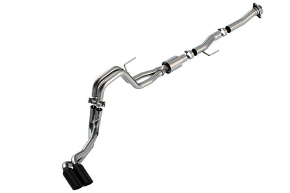Borla F-150 2021 5.0L 2dr RC SB (122.8 WB) XL/XLT 3/2.25 DSE Cat-Back ATAK Black Chrome Tips-Catback-Borla