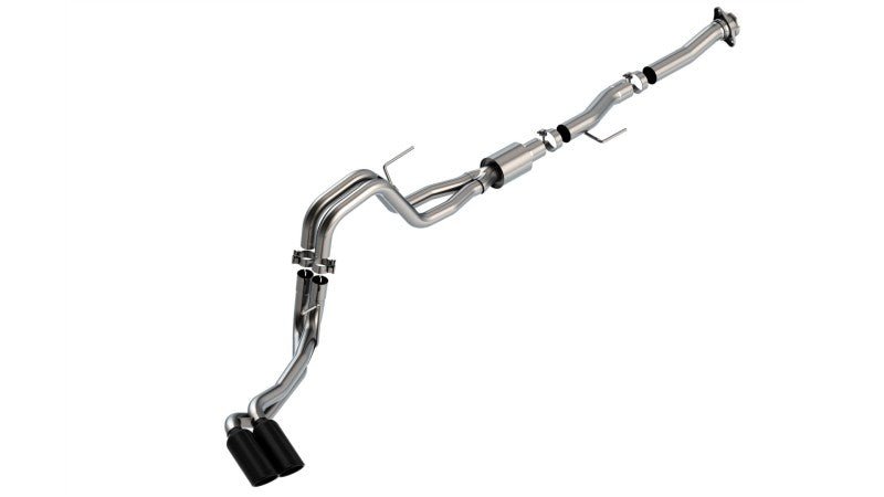 Borla F-150 2021 5.0L 2dr RC SB (122.8 WB) XL/XLT 3/2.25 DSE Cat-Back ATAK Black Chrome Tips-Catback-Borla