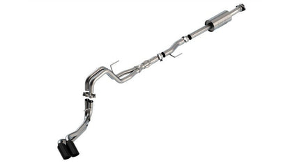 Borla F-150 2021 5.0L 4dr CC SB EC STB Lariat/KR/Platnm/LTD 3/2.25 DSE Cat-Back ATAK Black CHR Tips-Catback-Borla
