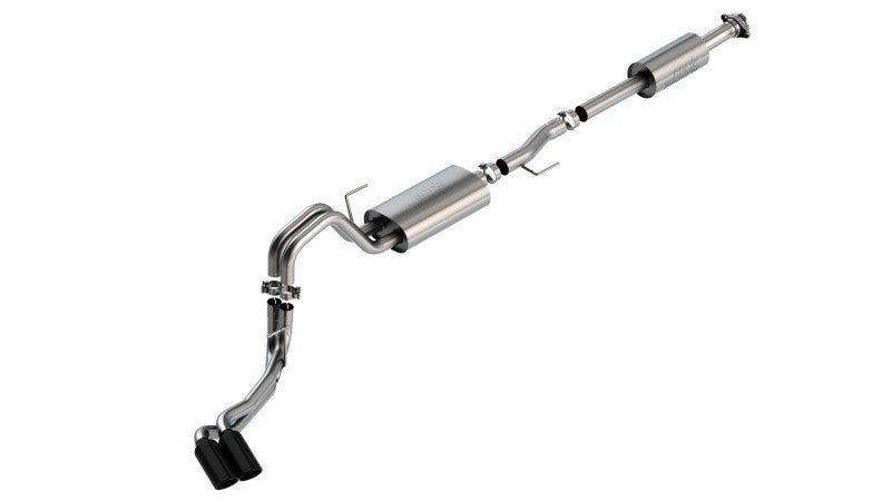Borla F-150 2021 5.0L 4dr CC SB EC STB Lariat/KR/Pltnm/LTD 3/2.25 DSE Cat-Back Touring BLK CHR Tips-Catback-Borla