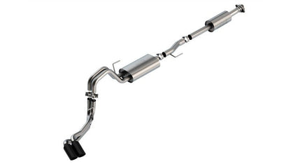Borla F-150 2021 5.0L 4dr CC SB EC STB Lariat/KR/Pltnm/LTD 3/2.25 DSE Cat-Back Touring BLK CHR Tips-Catback-Borla