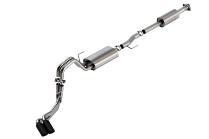 Borla F-150 2021 5.0L 4dr CC SB EC STB Lariat/KR/Pltnm/LTD 3/2.25 DSE Cat-Back Touring BLK CHR Tips-Catback-Borla