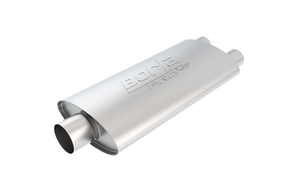 Borla Pro-XS 2.5in Tubing 19in x 4in x 9.5in Oval Center/Dual Muffler-Muffler-Borla