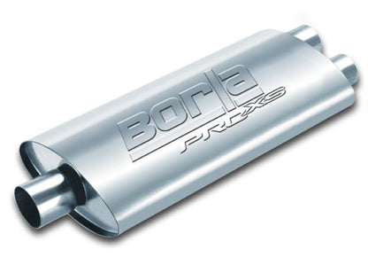 Borla Pro-XS 2.5in Tubing 19in x 4in x 9.5in Oval Center/Dual Muffler-Muffler-Borla