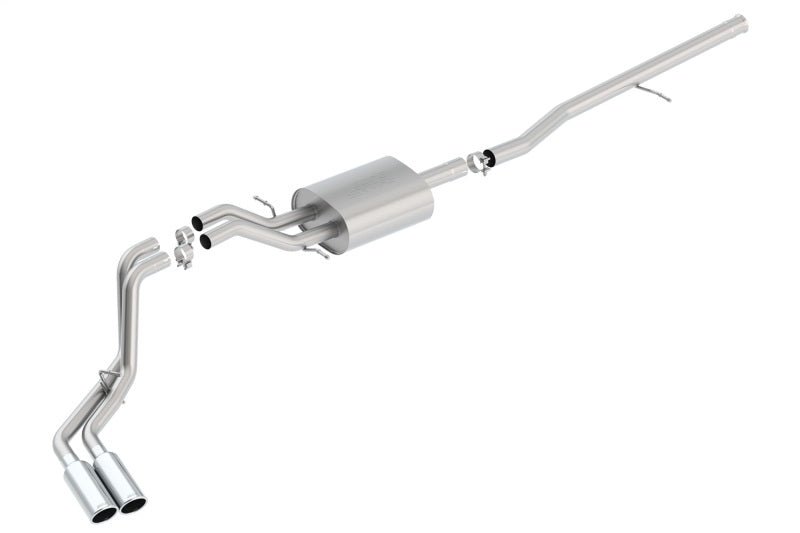 Borla S-Type Cat-Back 14 Sierra 1500 Ext. Cab Stnd Bed/CC Short Bed 143.5in WB Side Exit Exhaust-Catback-Borla