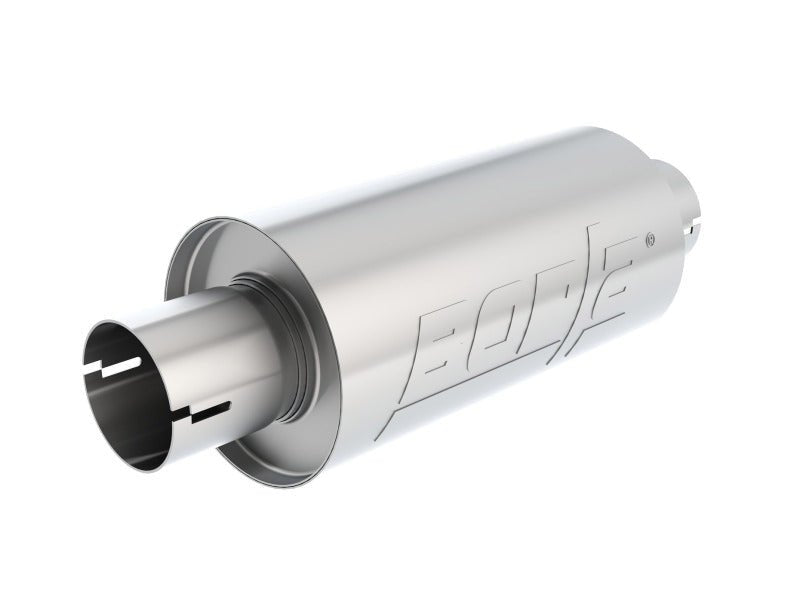 Borla S-Type Muffler 2.5in Inlet/Outlet 5in Round x 10in w/Notch-Muffler-Borla