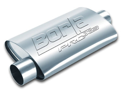 Borla Universal 4in x 9-1/2in x 14in Oval Center/Offset 3in Inlet/Outlet ProXS Muffler-Muffler-Borla