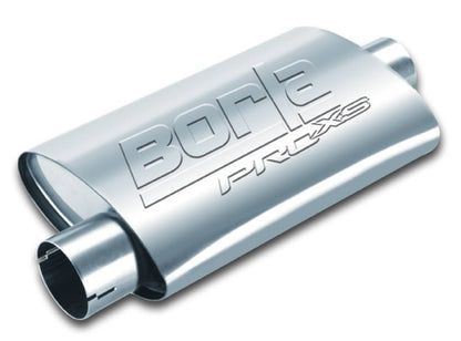Borla Universal Center/Offset Oval 2in Tubing 14in x 4.25in x 7.88in PRO-XS Notched Muffler-Muffler-Borla