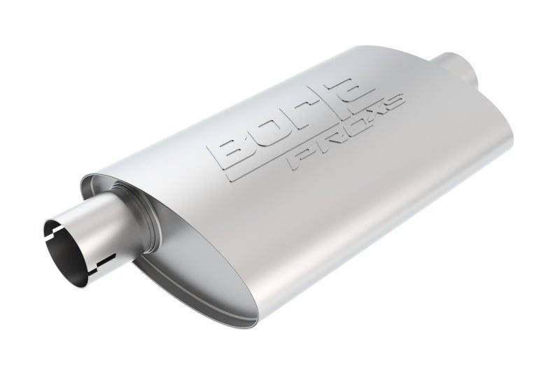 Borla Universal Center/Offset Oval 2in Tubing 14in x 4.25in x 7.88in PRO-XS Notched Muffler-Muffler-Borla