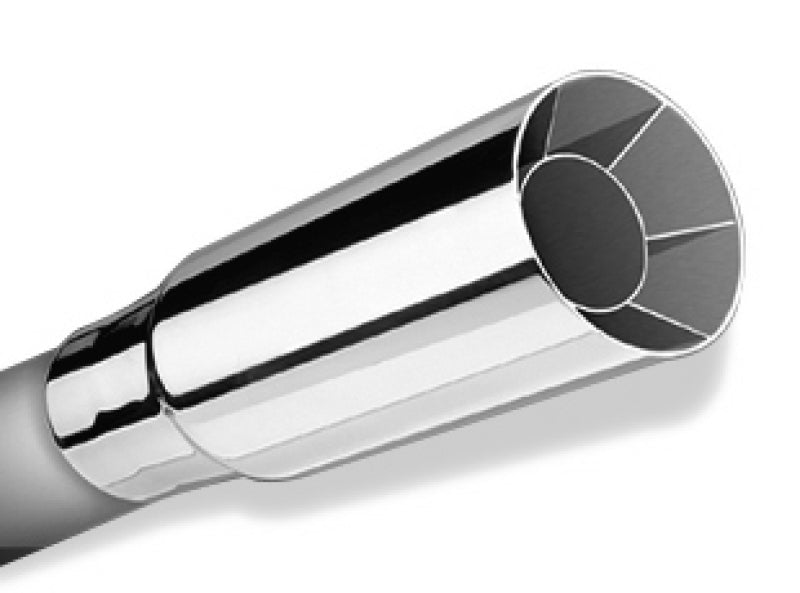 Borla Universal Polished Tip Single Round Intercooled (inlet 2in. Outlet 2 1/2in)-Tips-Borla