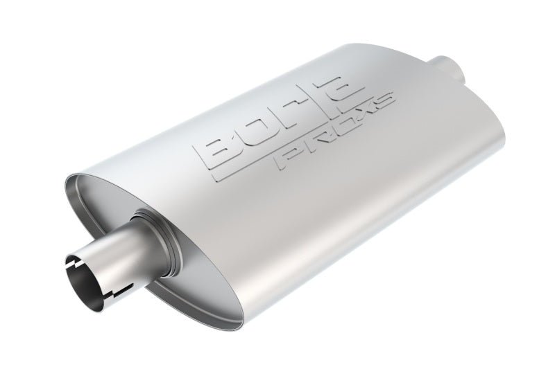 Borla Universal Pro-XS Muffler Oval 2.25in Inlet/Outlet Notched Muffler-Muffler-Borla