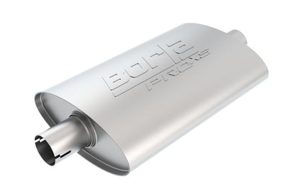 Borla Universal Pro-XS Muffler Oval 2.25in Inlet/Outlet Notched Muffler-Muffler-Borla
