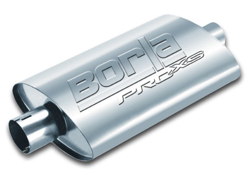 Borla Universal Pro-XS Muffler Oval 2.25in Inlet/Outlet Notched Muffler-Muffler-Borla