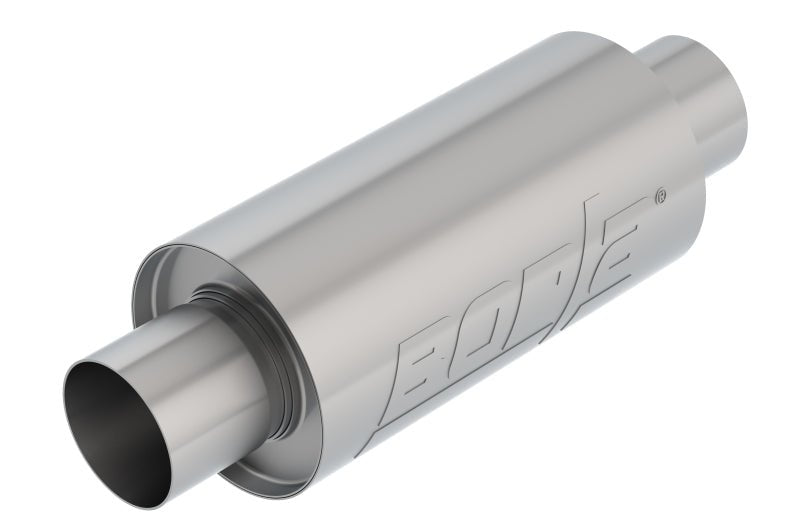 Borla Universal Resonator Option 2.75in Center/Center 5in Round x 10in-Connecting Pipes-Borla