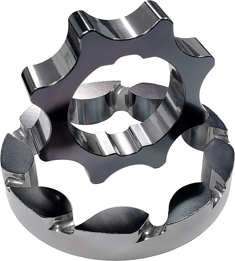 Boundary 2011+ Ford Coyote Mustang/GT350 Billet Black Oil Pump Gear - Vane Ported MartenWear Treated-Oil Pumps-Boundary