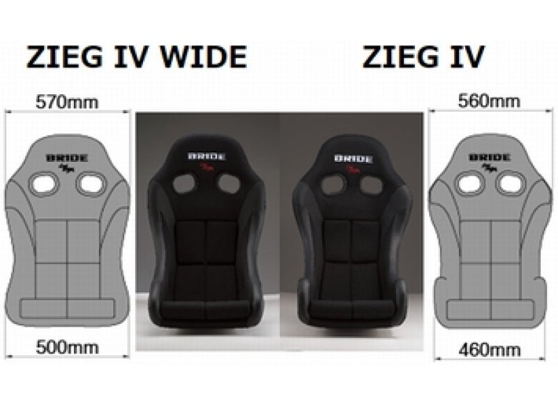 Bride Cusco ZIEG IV - FRP Silver Shell / Black Seat FIA Approved Race Seats