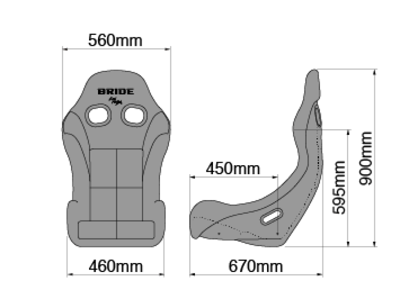 Bride Cusco ZIEG IV - FRP Silver Shell / Black Seat FIA Approved Race Seats