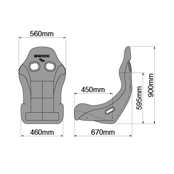 Bride ZIEG IV WIDE Race Seats