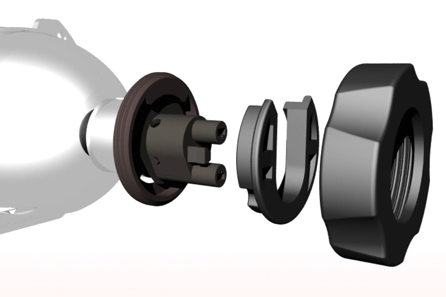 Bulb Holders: Mini H1 MotoHo1ders - Bulb Holder / Adapter - Morimoto