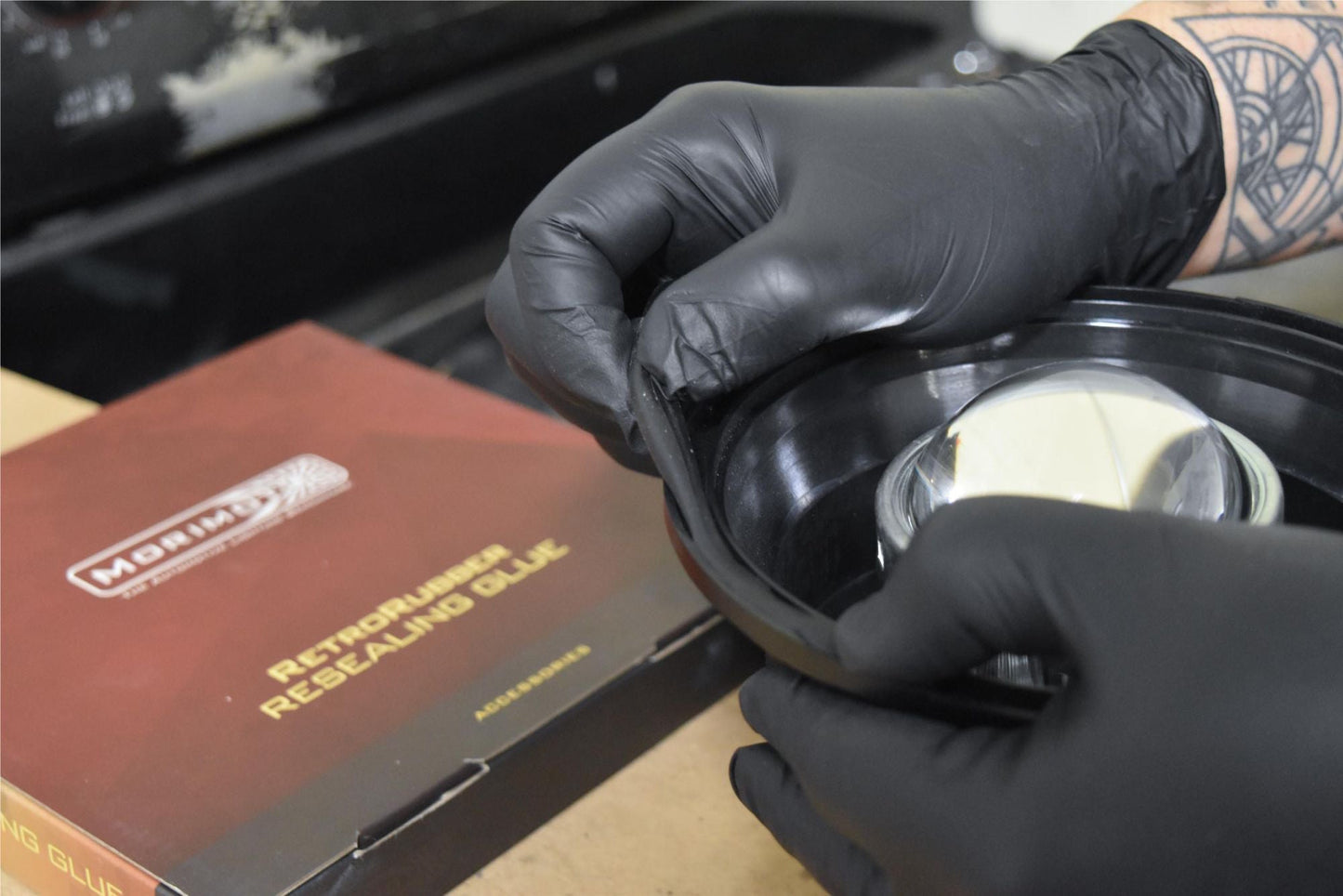 Butyl: RetroRubber (Black) - Headlamp Sealant - Morimoto
