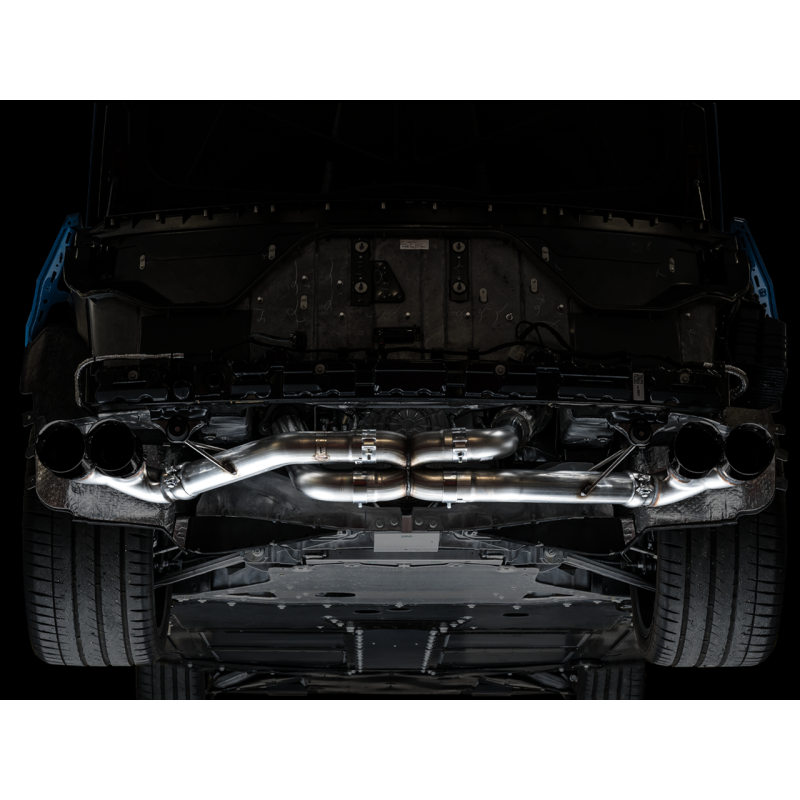 AWE Tuning 2020 Chevrolet Corvette (C8) Track Edition Exhaust - Quad Diamond Black Tips