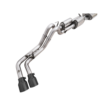 AWE 16-22 Toyota Tacoma 0FG Catback Exhaust w/ BashGuard - Dual Diamond Black Tips
