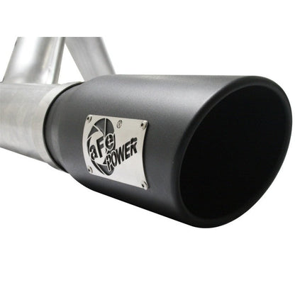 aFe Atlas Exhaust 4in Aluminized Cat-Back w/ 304 SS Black Tip 11-13 Ford F-150 EcoBoost V6 3.5L (tt)