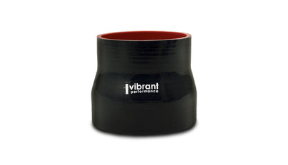 Vibrant 4 Ply Reducer Coupling 5in x 4in x 4.5in Long (BLACK)