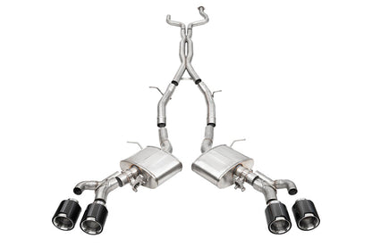 Corsa 22-25 Cadillac CT4 V Blackwing 3in Dual Mode Active Cat-Back 4.5in CF Polished Dual Rear Tip