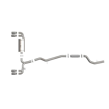 aFe 19-24 BMW Z4 M40i (G29) L6-3.0L (t) B58 MACH Force-Xp 3in to 2-1/2in SS CB Exhaust - Polished