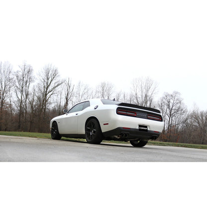 Corsa 15-17 Dodge Challenger Xtreme Cat-Back Dual Rear Exit with Twin 3.5in Polished Pro-Series Tips