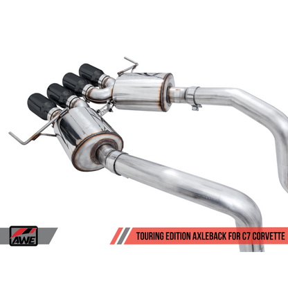 AWE Tuning 14-19 Chevy Corvette C7 Z06/ZR1 Touring Edition Axle-Back Exhaust w/Black Tips