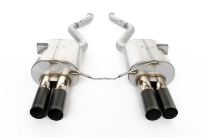 Dinan 08-13 BMW M3 (E92/E93) Free Flow Axleback Exhaust System - Black Tips