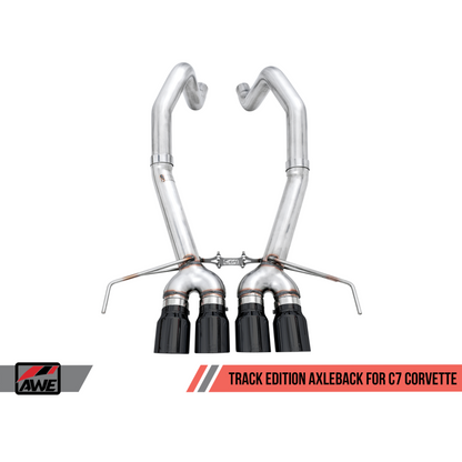 AWE Tuning 14-19 Chevy Corvette C7 Z06/ZR1 Track Edition Axle-Back Exhaust w/Black Tips