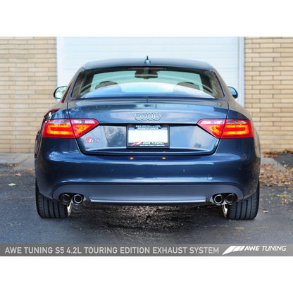 AWE Tuning Audi B8 S5 4.2L Touring Edition Exhaust System - Diamond Black Tips