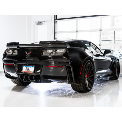 AWE Tuning 14-19 Chevy Corvette C7 Z06/ZR1 Touring Edition Axle-Back Exhaust w/Black Tips