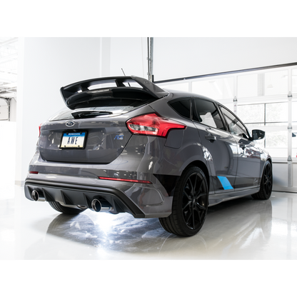 AWE Tuning Ford Focus RS Touring Edition Cat-back Exhaust- Resonated - Chrome Silver Tips