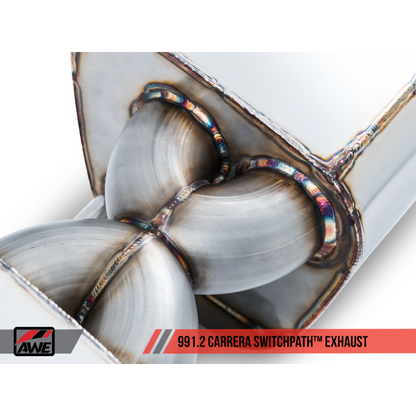 AWE Tuning Porsche 911 (991.2) Carrera / S SwitchPath Exhaust for PSE Cars - Chrome Silver Tips