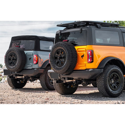 Corsa 21-22 Ford Bronco 2.7L 2-Door 2.75in Cat-Back Dual Rear Exhaust w/4in Straight-Cut Polish Tips