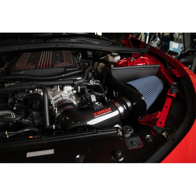 Corsa 17-21 Chevrolet Camaro ZL1 Carbon Fiber Air Intake w/ MaxFlow 5 Oil Filtration