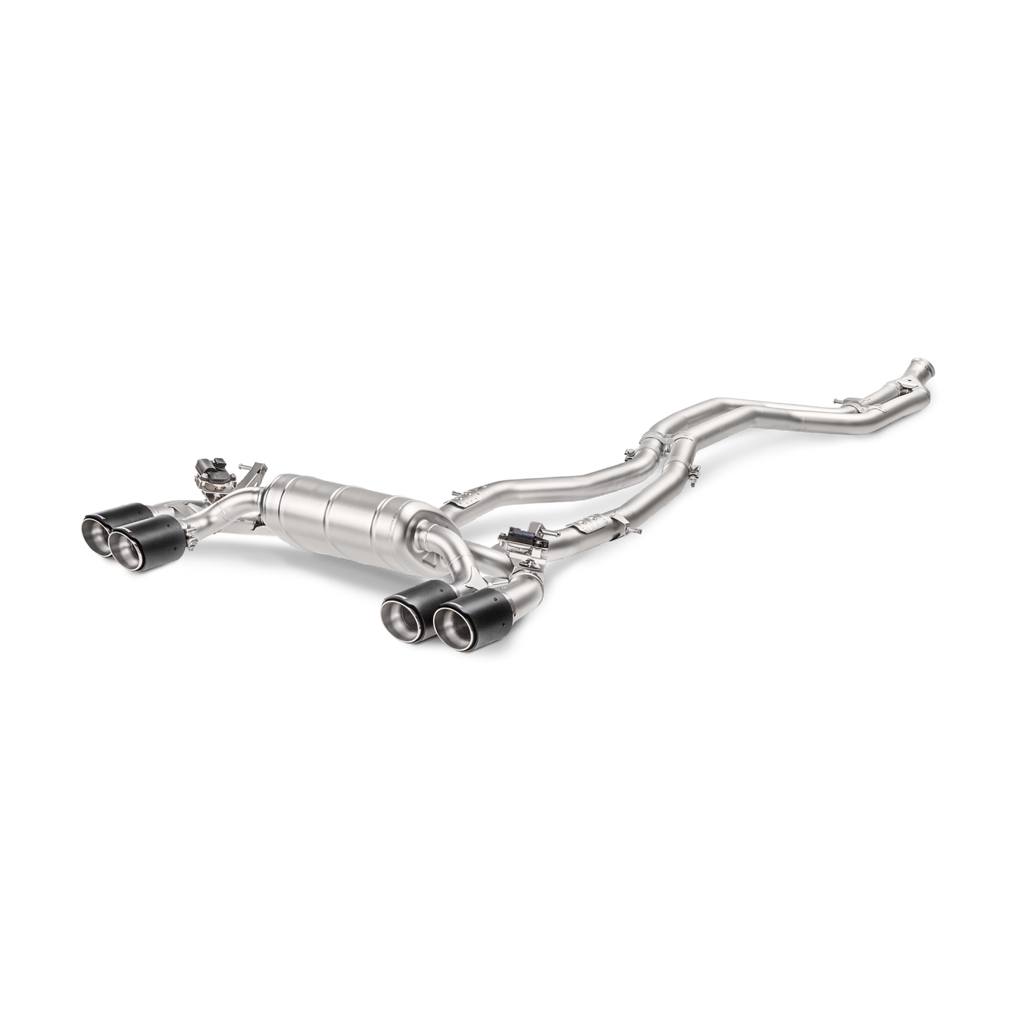 Akrapovič Evolution Line Catback Exhaust (Titanium) w/Carbon Tips - 2016-17 BMW M2 F87 (Excl M2 Competition)